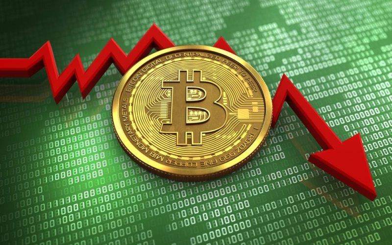 Bitcoin falls further down