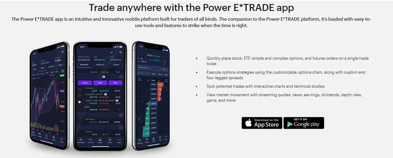 E*Trade Reviews - Mobile App