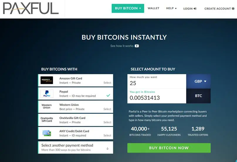 Paxful - Buy Bitcoins with PayPal