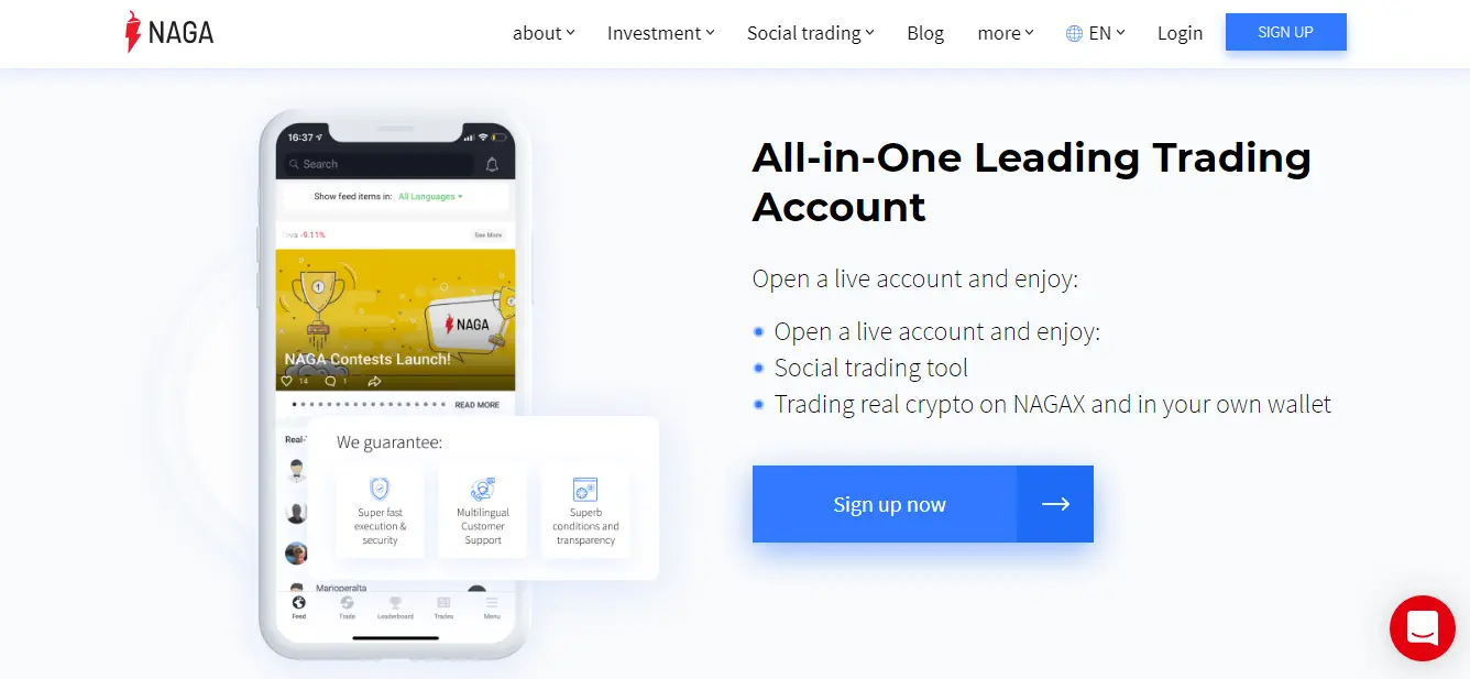 NAGA Review - Leading Trading Account