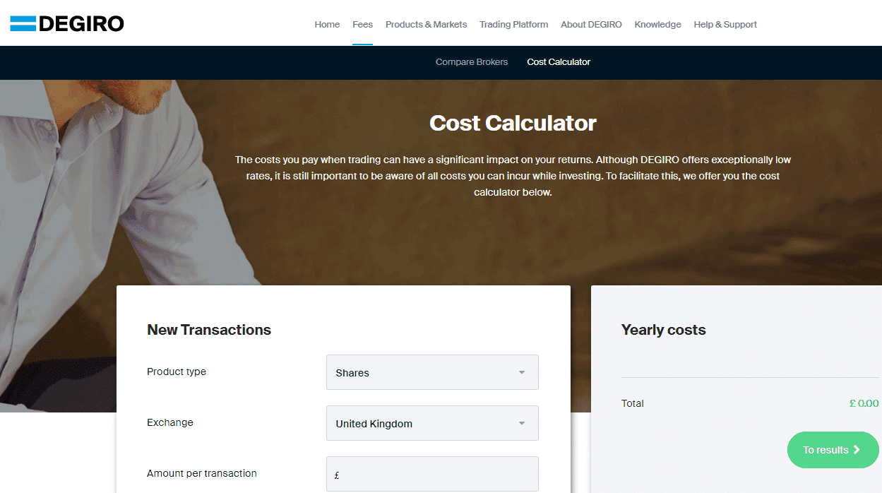 DEGIRO Cost Calculator
