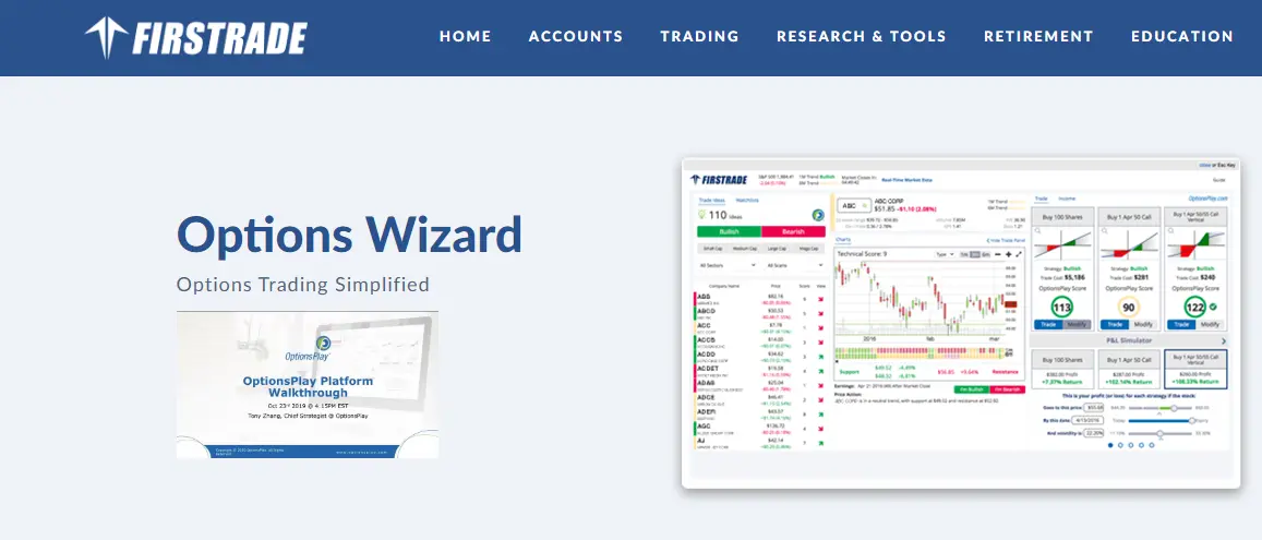 Firstrade Review - Options Wizard