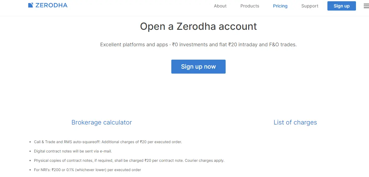Zerodha Review - Opening an Account