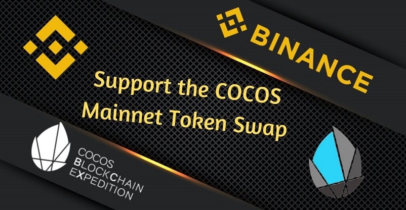 Binance to Support $COCOS Mainnet Token Swap Event