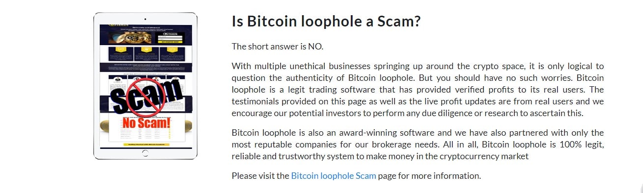 Bitcoin Loophole – Check yourself Is Bitcoin Loophole Scam?