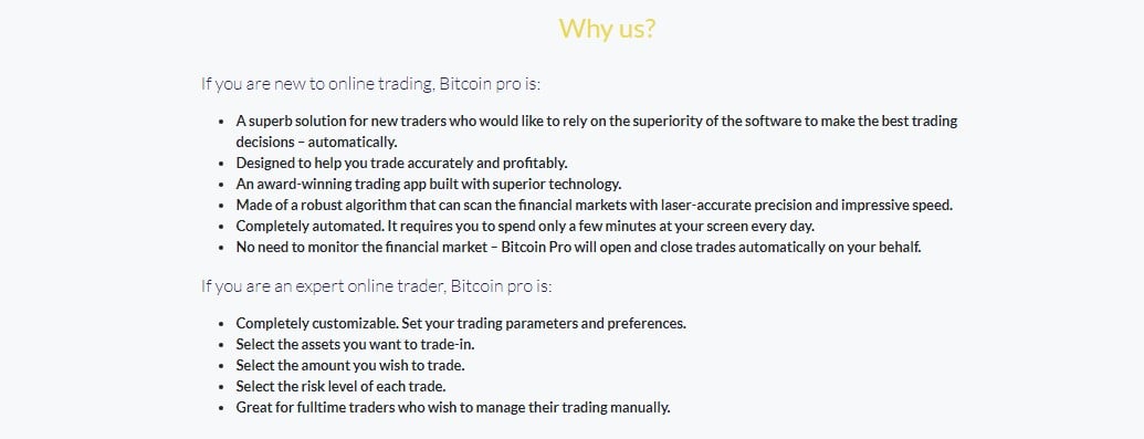Bitcoin Pro Review - Check Benefits of Bitcoin Pro