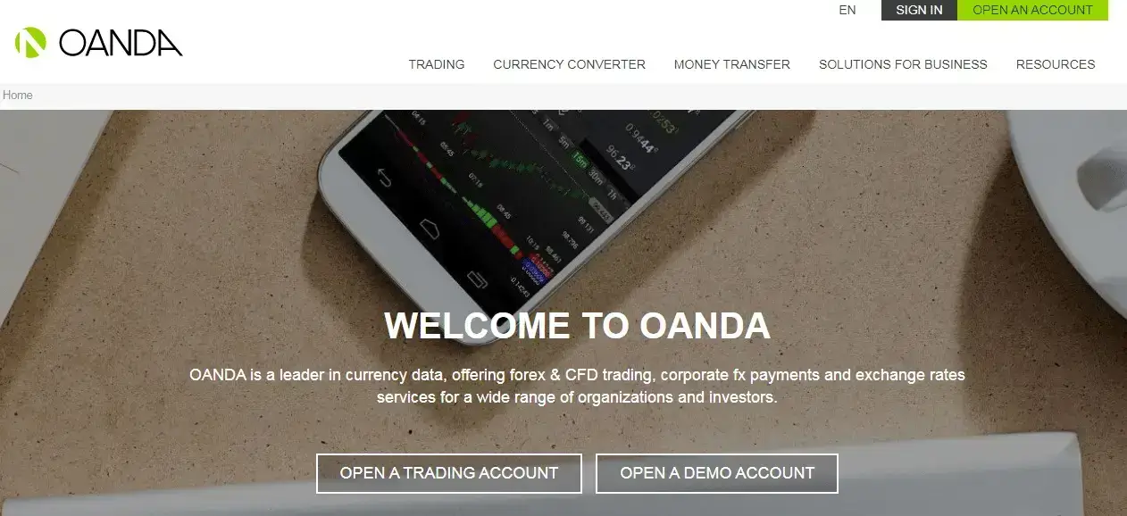 Oanda – Best Forex Broker Platform