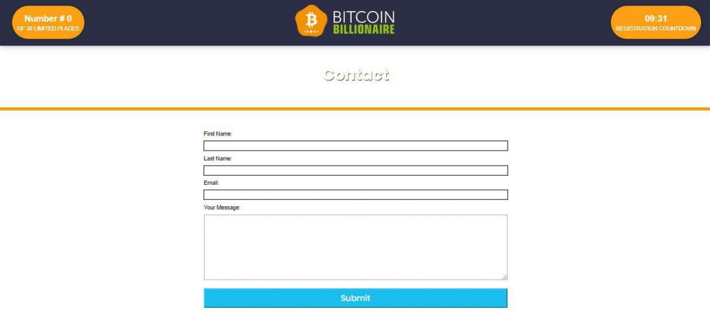 Bitcoin Billionaire Review – Customer Support