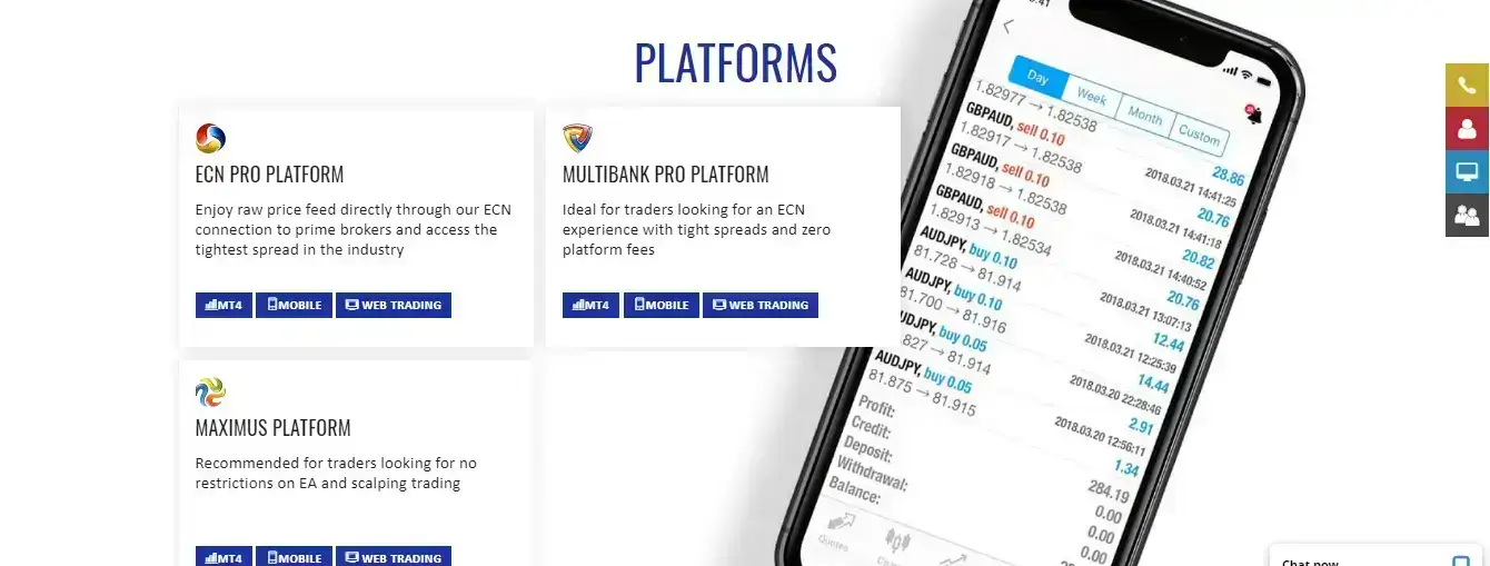 MultiBank Reviews - Different Platforms