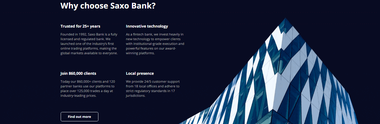 Why Choose Saxo Bank?