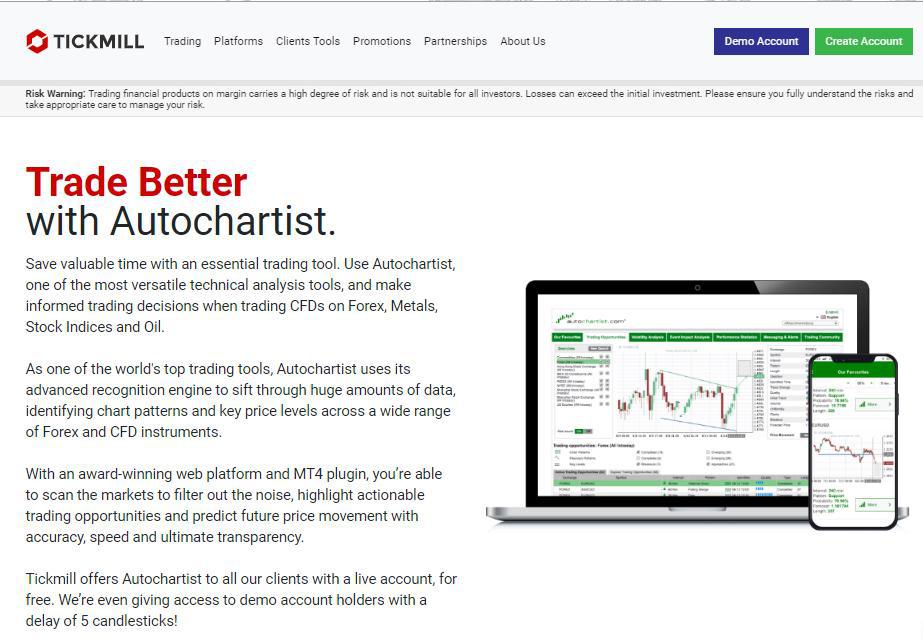 Tickmill Reviews -Trading Tools