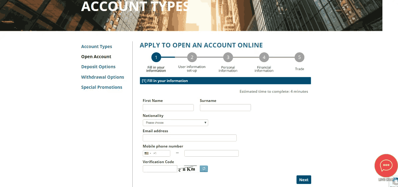 USGFX Reviews – How to Open an Account?
