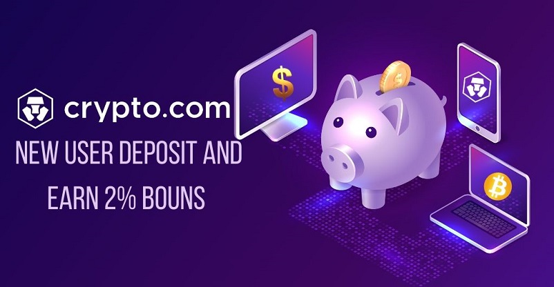 Crypto.com Announces 2% Bonus for New Users on Crypto Deposits