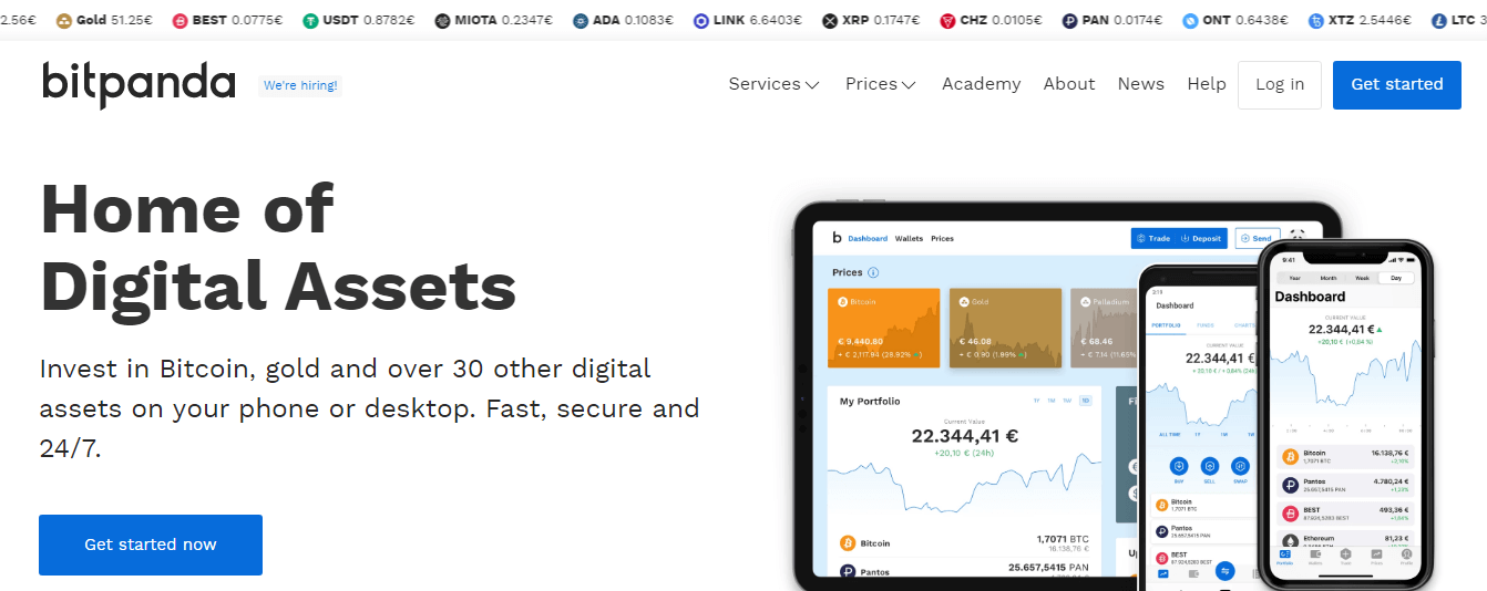 BitPanda - Top cryptocurrency exchange