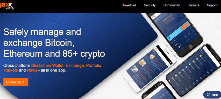 Jaxx - The Safest and best bitcoin wallets