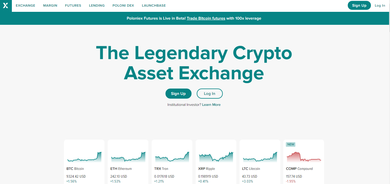 Poloniex – Top cryptocurrency exchanges