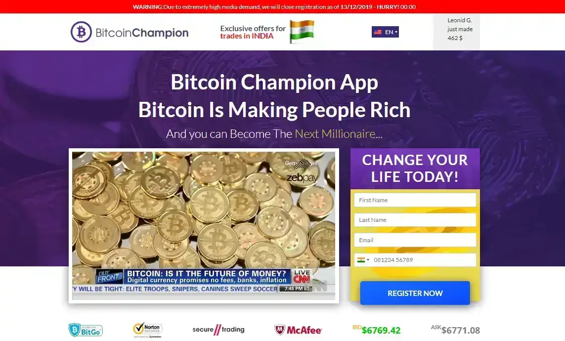 Bitcoin Champion Reviews – Earn More! 