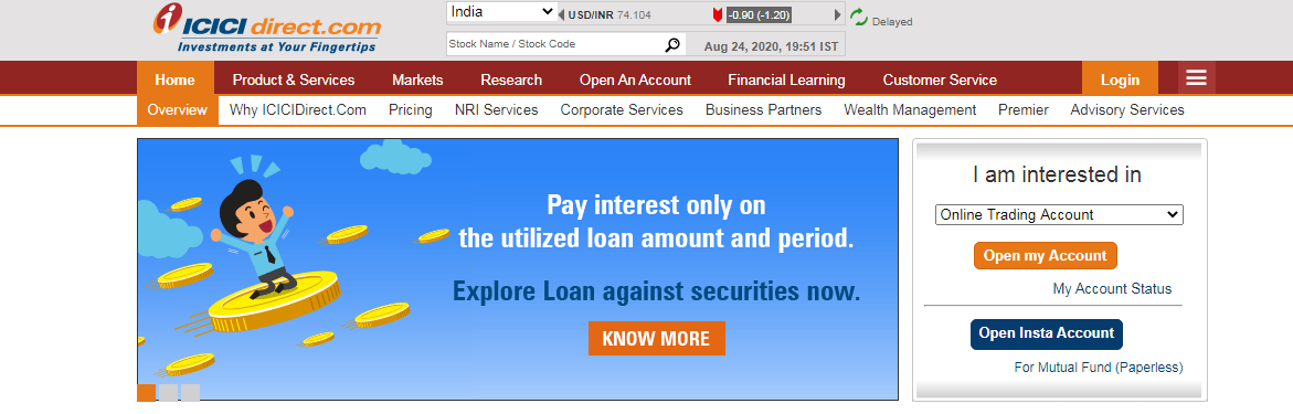 ICICI Direct - Trading Platform