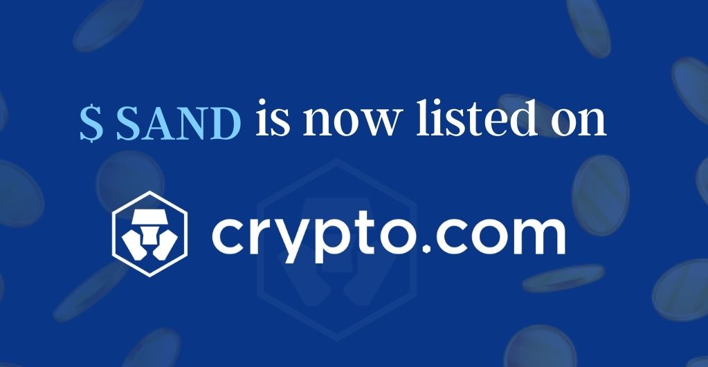You Can Now Purchase $SAND Tokens on Crypto.com