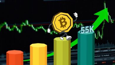 BTC Crosses $55K Mark