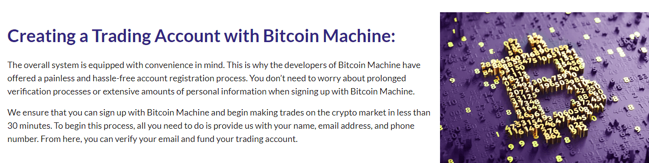 Bitcoin Machine Account Opening Process