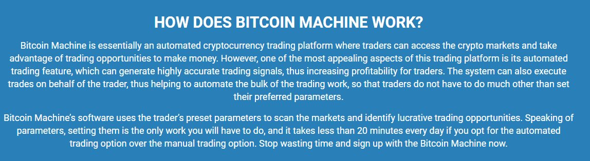 How Does Bitcoin Machine Work?