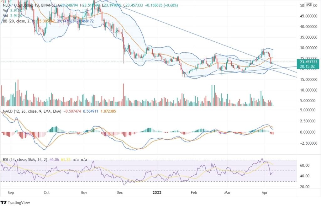 NEO Price Chart