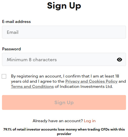 Libertex Sign Up Process