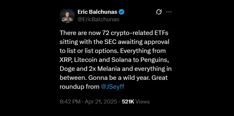 Eric Balchunas talks about the pending ETF approvals from the SEC