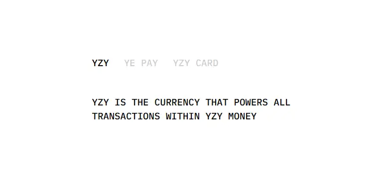 YE Pay and YZY Card