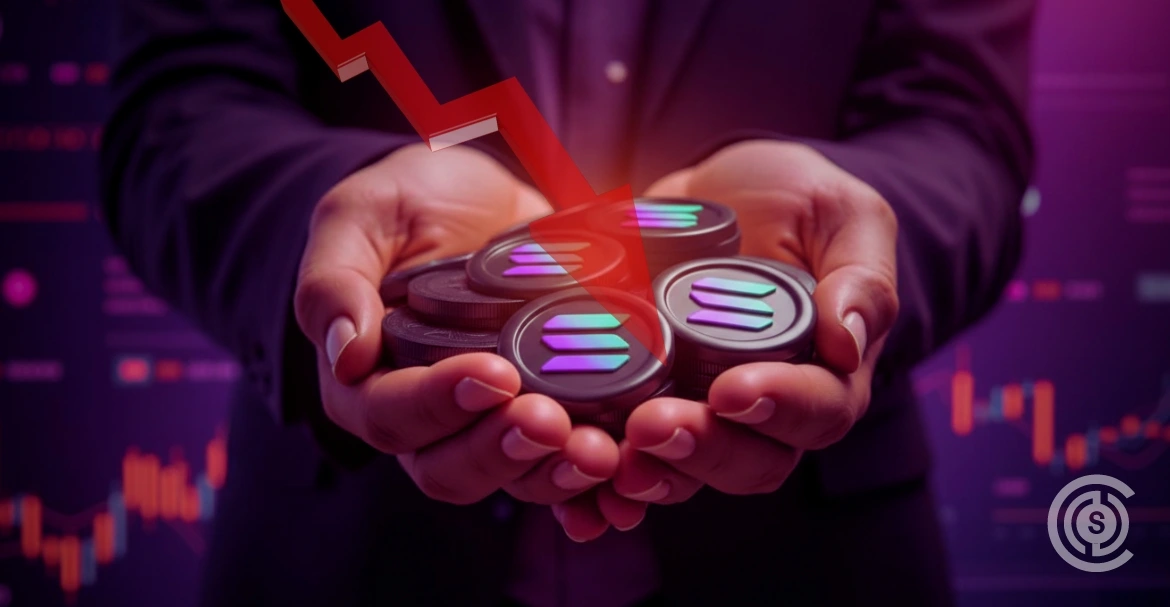 Solana Falls 5% Daily, 20% Weekly Amid Whale Selling