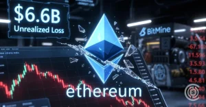 BitMine Faces $6.6B Unrealized Ethereum Losses as ETH Price Declines