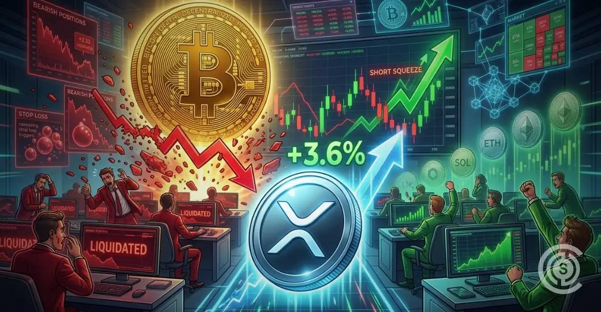 XRP Jumps 3.6_ as Bitcoin-Led Short Squeeze Fuels Market Rally