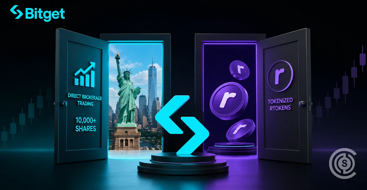 Bitget Opens Two Doors to US Stocks Direct Brokerage Trading for 10,000+ Shares and Tokenized rTokens