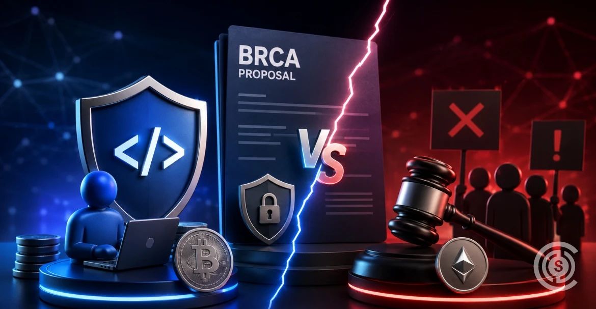 BRCA Proposal Sparks Clash Over Crypto Developer Protections
